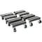 Vestil Black Steel Dolly Set, 8"x8"x3-5/8", 4PK SDOL-4 - alternate 1